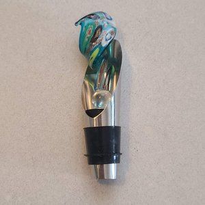 NWT Blown Glass Wine Stopper